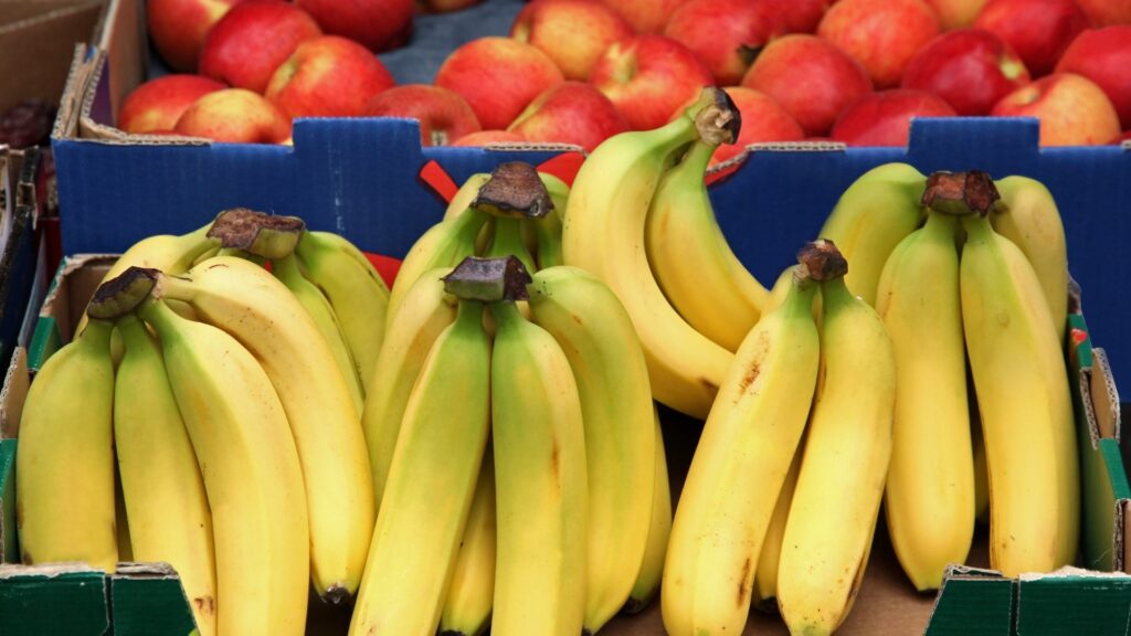 Banane del mercato ortofrutticolo